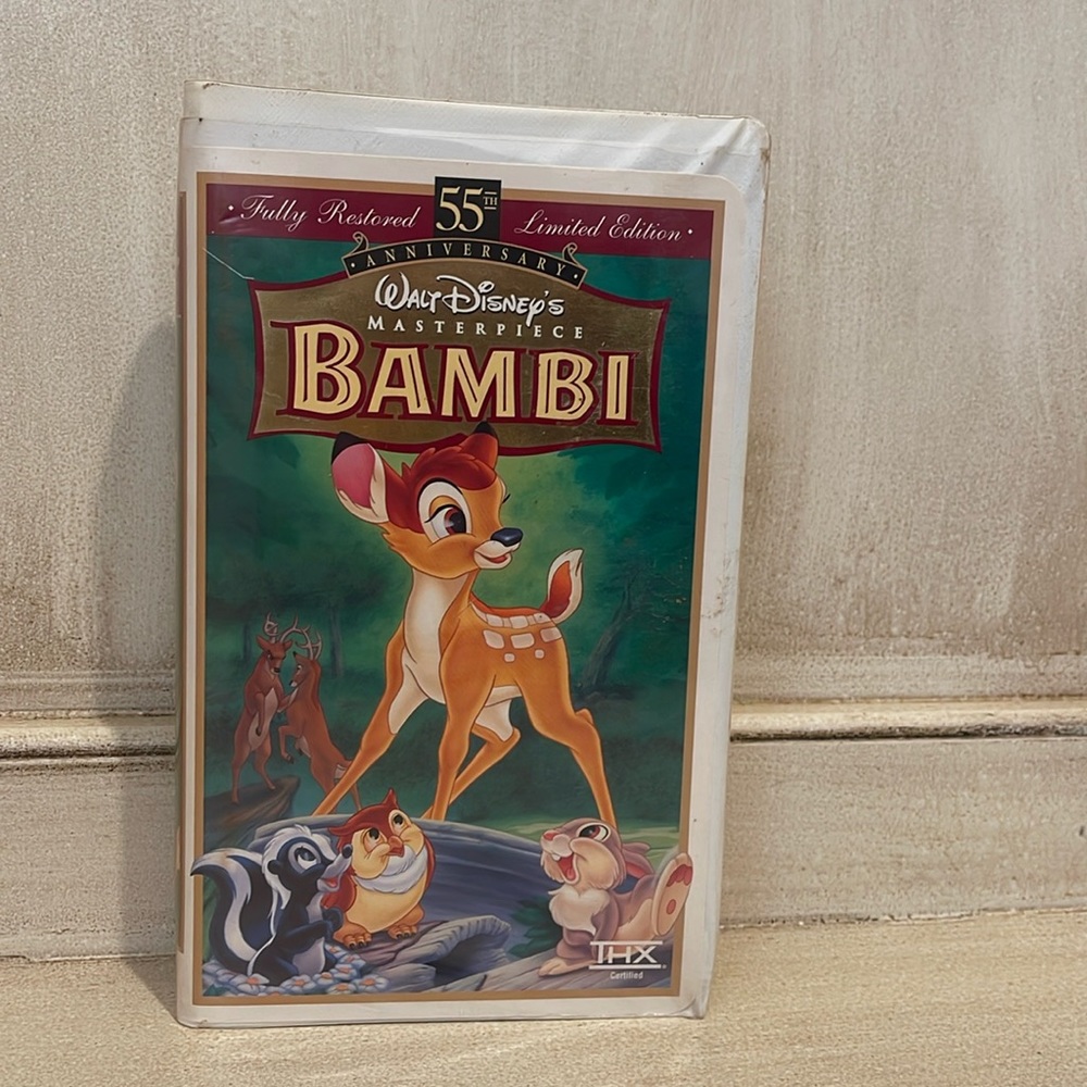 𝅺bambi 55th Anniversary VHS Tape